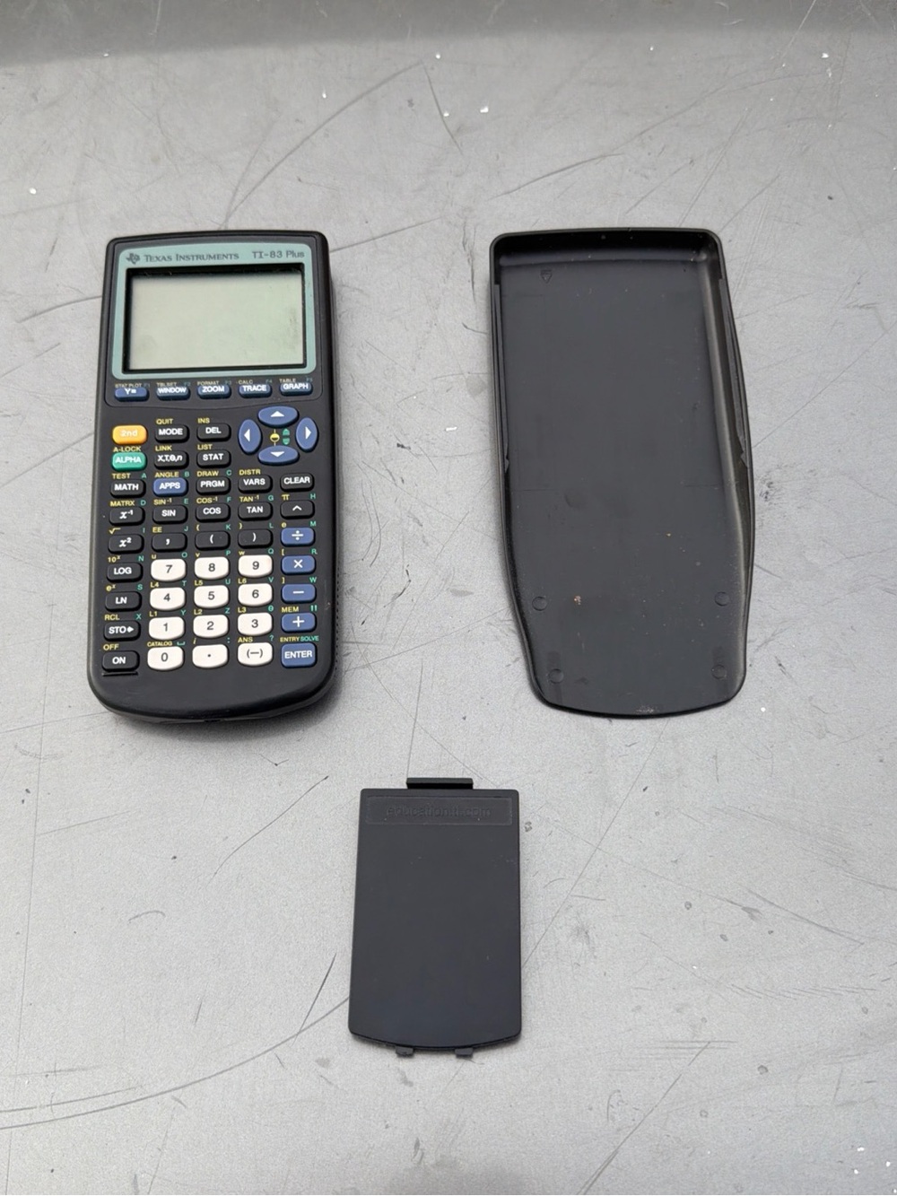 Texas Instruments TI-83 Plus Black Graphing Calculator with Cover TESTED WORKING